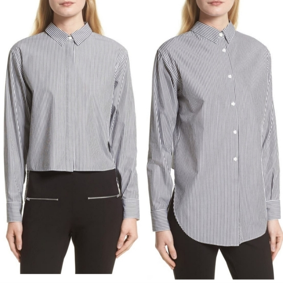 rag & bone Tops - Rag & Bone Hi Low Reversible Button Down Shirt